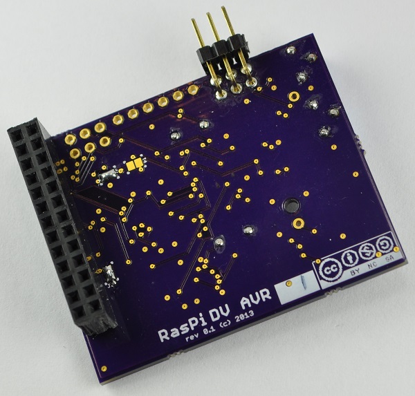 Raspberry Pi DV AVR jumpers