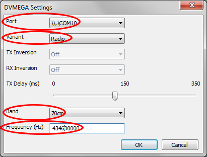repeater-dvmega settings