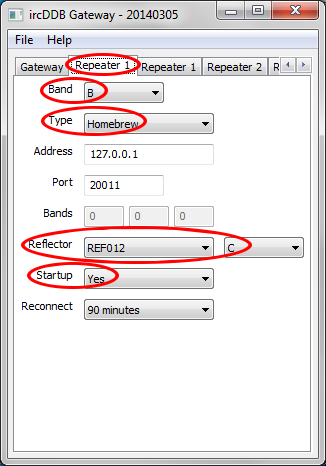 gateway-repeater settings