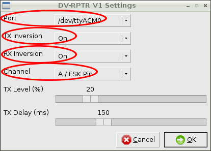 repeater-dvrptrv1 settings
